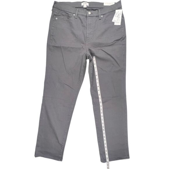 M Jeans Pants 14W Gray Neutral Tone Denim Casual Everyday Modern High Rise Jeans - Picture 5 of 13